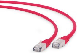 GEMBIRD RJ-45 - RJ-45 0.25 m Czerwony 0.25 Patchcord