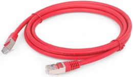 GEMBIRD RJ-45 - RJ-45 0.25 m Czerwony 0.25 Patchcord