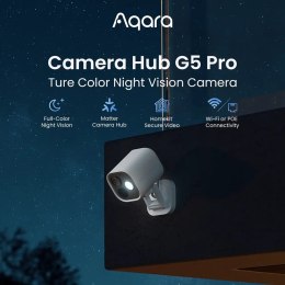 Aqara Camera Hub G5 Pro Wi-Fi Biała | Kamera IP | 1520p, Zigbee, CH-C07DW