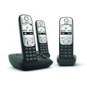 Gigaset A690A Trio Telefon analogowy/DECT Nazwa i identyfikacja dzwoniącego Czarny