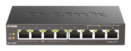 D-Link DGS-1008P/E łącza sieciowe Nie zarządzany L2 Obsługa PoE Czarny