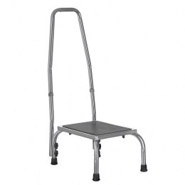 Stopień schodek do wanny, z poręczą