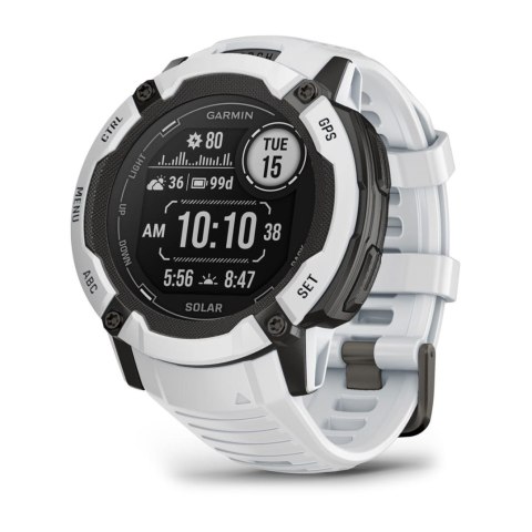 Zegarek sportowy Garmin Instinct 2X Solar 50mm Biały