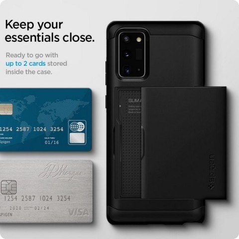 Spigen Slim Armor CS Samsung Note 20 N980 czarny/black ACS01424