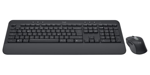 Logitech Signature MK650 Combo For Business klawiatura Dołączona myszka Biuro Bluetooth QWERTZ Niemiecki Grafitowy