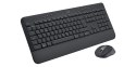 Logitech Signature MK650 Combo For Business klawiatura Dołączona myszka Biuro Bluetooth QWERTZ Niemiecki Grafitowy