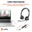 Słuchawki przewodowe POLY Blackwire 3325 Stereo Microsoft Teams Certified USB-C Headset 3.5mm Plug USB-C/A Adapter Przewodowa Op
