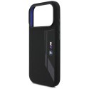 Etui BMW M Silicon Vertical Logo MagSafe do iPhone 17 Pro czarny