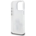 Etui Karl Lagerfeld IML Aquarelle Karl & Choupette & Logo do iPhone 16 Pro biały