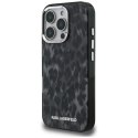 Etui Karl Lagerfeld IML Leopard Pattern MagSafe do iPhone 16 Pro Max czarny