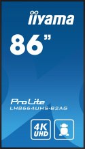 Monitor Iiyama 86-calowy model LH8664UHS-B2AG z HDMI i USB