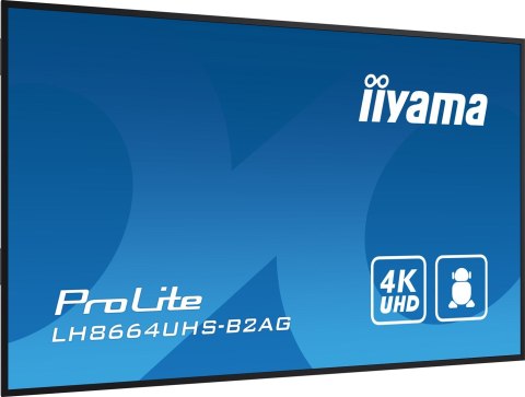 Monitor Iiyama 86-calowy model LH8664UHS-B2AG z HDMI i USB