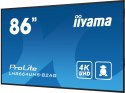 Monitor Iiyama 86-calowy model LH8664UHS-B2AG z HDMI i USB