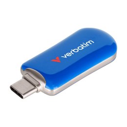 Verbatim USB flash disk, USB C, 512GB, Plectra, niebieski, 30235, USB C