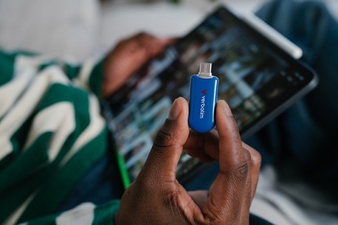 Verbatim USB flash disk, USB C, 512GB, Plectra, niebieski, 30235, USB C