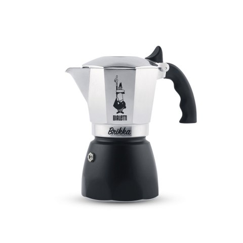 Bialetti Brikka Kawiarka moka 0,1 l Czarny, Stal nierdzewna