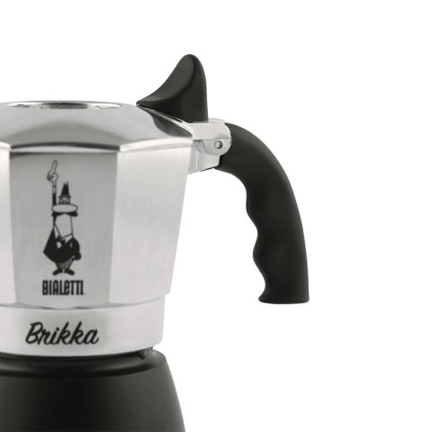 Bialetti Brikka Kawiarka moka 0,1 l Czarny, Stal nierdzewna