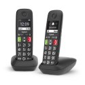 Gigaset E290 Duo - Schnurloses DECT Telefon schwarz