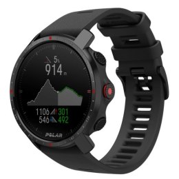Polar Grit X Pro - Titanium - Zegarek sportowy z paskiem - perforowana skóra - szary - Rozmiar paska: M/L - Wyświetlacz 3 cm (1.