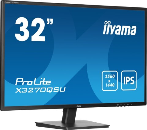 Monitor iiyama ProLite X3270QSU-B1 81,3 cm (32") 2560 x 1440 px Wide Quad HD LED Czarny