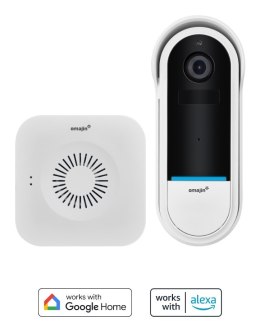 Bezprzewodowy wideodomofon OMAJIN OVD-01-EU Biały, Czarny