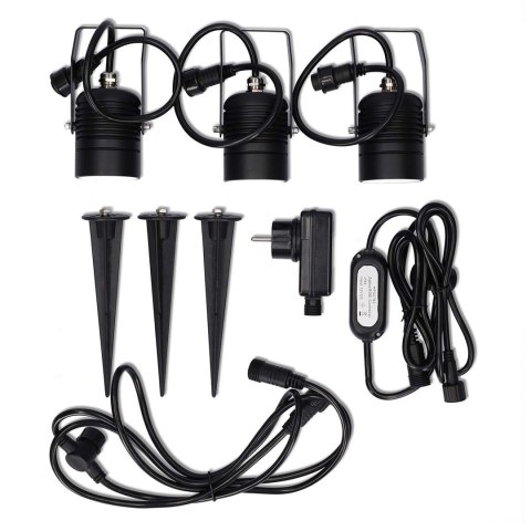 Lampa zewnętrzna Nedis ZBLOS10RGBW3 Smartlife RGB Zigbee 3.0 3W 3-pack