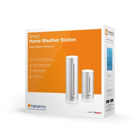 Netatmo NSW01-EC cyfrowa stacja meteorologiczna Aluminium Wi-Fi