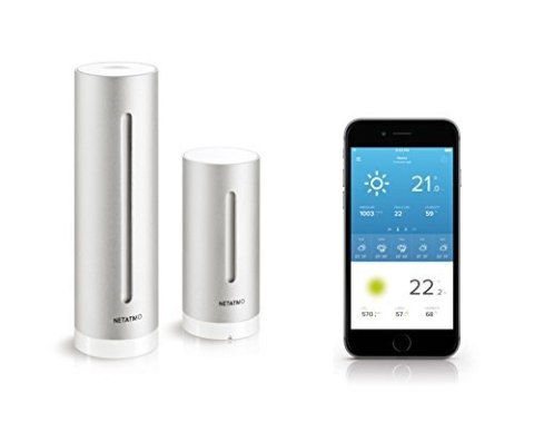 Netatmo NSW01-EC cyfrowa stacja meteorologiczna Aluminium Wi-Fi