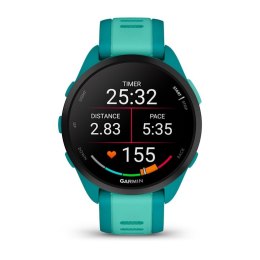 Zegarek sportowy Garmin Forerunner 165 Music AMOLED 43mm Turquoise Aqua