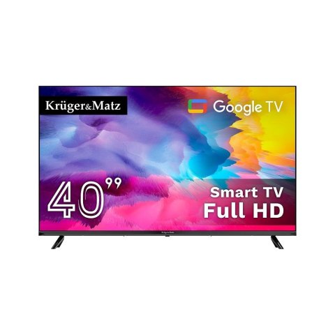 Telewizor Kruger&Matz 40" FHD Google TV, DVB-T2/S2/T/C H.265 HEVC