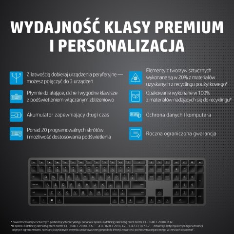 Klawiatura HP Dual Mode 975 - podświetlana