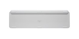 Klawiatura Logitech MX Keys S 920-011566 RF Wireless + Bluetooth QWERTZ Niemiecki Aluminium, Biała