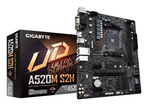 GIGABYTE A520M S2H płyta główna AMD A520 Socket AM4 micro ATX