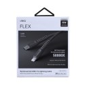 UNIQ Kabel MFI Flex USB-C-Lightning 18W nylonowy szary/charcoal grey