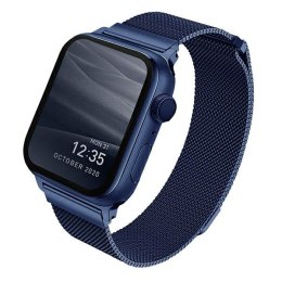 UNIQ pasek Dante Apple Watch Series 4/5/6/7/SE 40/41mm. Stainless Steel niebieski/marine blue