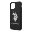 US Polo USHCN65SLHRBK iPhone 11 Pro Max czarny/black Silicone Collection