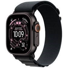Apple Watch Ultra 3 GPS + Cellular 49mm Black Titanium Case with Black/Charcoal Trail Loop - S/M
