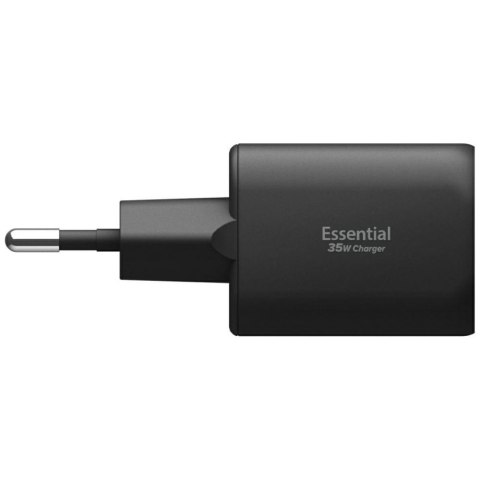 Ładowarka sieciowa Spigen Essential EE352EU 35W USB-C/USB-A czarny