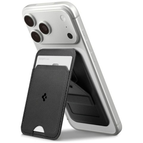 Magnetyczny portfel Spigen S314-1 Slim Fold Tripod MagSafe czarny