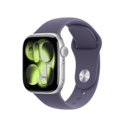 Apple Watch Series 11 42mm srebrna koperta z paskiem sportowym Mist Violet - S/M