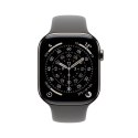 Apple Watch Series 11 Cellular 46 mm koperta z naturalnego tytanu z paskiem sportowym w kolorze kamiennej szarości - M/L