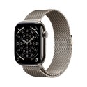 Apple Watch Series 11 Cellular 46 mm koperta z naturalnego tytanu z paskiem z naturalnej siateczki - M/L