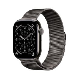 Apple Watch Series 11 GPS + Cellular 46mm Koperta z tytanu w kolorze łupkowym i pętelką w kolorze łupkowym - S/M
