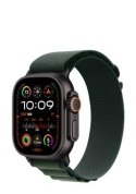 Apple Watch Ultra 2 GPS + Cellular 49mm tytanowa koperta z ciemnozielonym paskiem alpejskim - duża