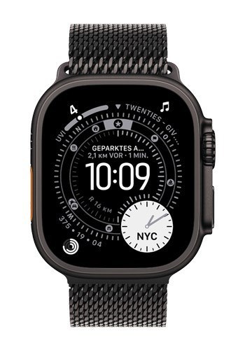 Apple Watch Ultra 3 Titanium Cellular 49mm (Milanese Titanium Black) Mały