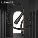 USAMS Kabel pleciony U41 lightning 3m 2A czarny/black SJ397USB01 (US-SJ397)