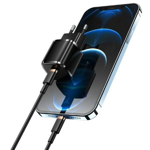 USAMS Ładowarka siec. 1xUSB-C T36 mini 20W (only head) PD3.0 Fast Charging biały/white CC124TC02 (US-CC124)
