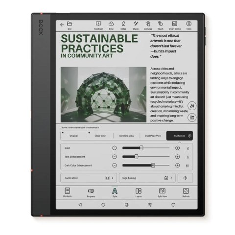 Ebook Onyx Boox Note Air 5 C 10,3" E-Ink Kaleido 3 64GB Wi-Fi Gray