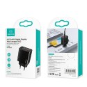 USAMS Ładowarka siec. 1xUSB-C+1xUSB T40 20W LED (only head) PD3.0 +QC3.0 Fast Charging czarny/black CC133TC01 (US-CC133)