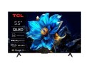 Telewizor TCL 55T69C QLED 55" 4K Ultra HD Google TV Dolby Atmos DVB-T2 Metaliczny